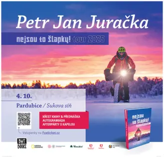 🚴‍♂️ Už za týden proběhne křest nové knihy Petra Jana Juračky Nejsou to šlapky!