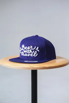 Snapback Beer with Travel - fialová