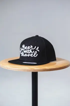 Snapback Beer with Travel - černá