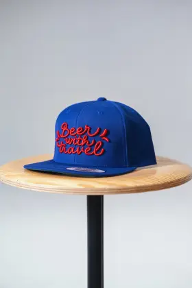 Snapback Beer with Travel - namořní modrá